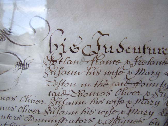 A Queen Anne period Trust Indenture Document written on vellum and dated March 20, 1703 — image 2